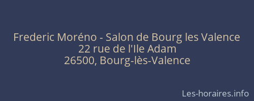 Frederic Moréno - Salon de Bourg les Valence