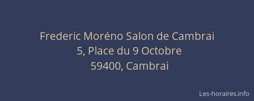 Frederic Moréno Salon de Cambrai