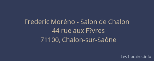 Frederic Moréno - Salon de Chalon