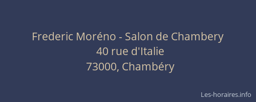 Frederic Moréno - Salon de Chambery