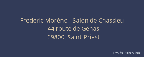 Frederic Moréno - Salon de Chassieu