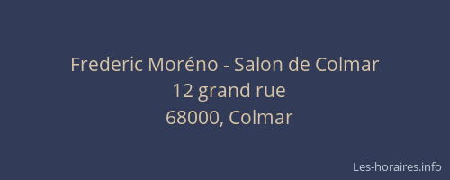 Frederic Moréno - Salon de Colmar