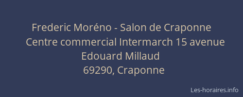 Frederic Moréno - Salon de Craponne