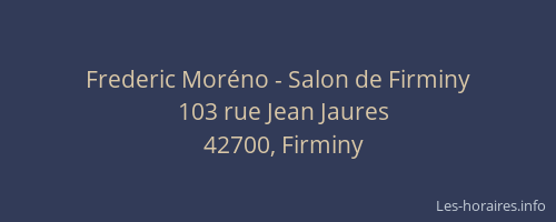 Frederic Moréno - Salon de Firminy