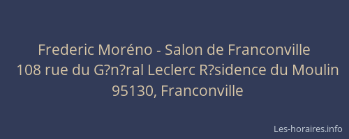 Frederic Moréno - Salon de Franconville