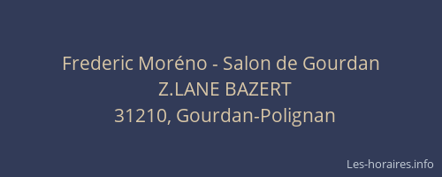 Frederic Moréno - Salon de Gourdan