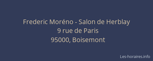 Frederic Moréno - Salon de Herblay