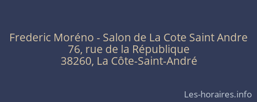 Frederic Moréno - Salon de La Cote Saint Andre