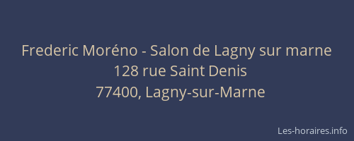 Frederic Moréno - Salon de Lagny sur marne