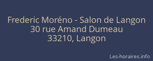 Frederic Moréno - Salon de Langon