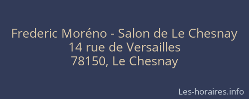 Frederic Moréno - Salon de Le Chesnay