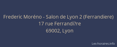 Frederic Moréno - Salon de Lyon 2 (Ferrandiere)