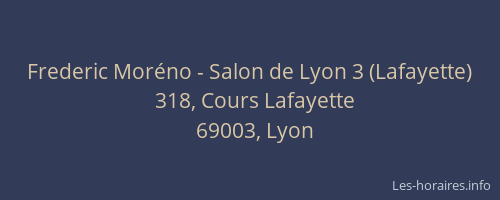 Frederic Moréno - Salon de Lyon 3 (Lafayette)