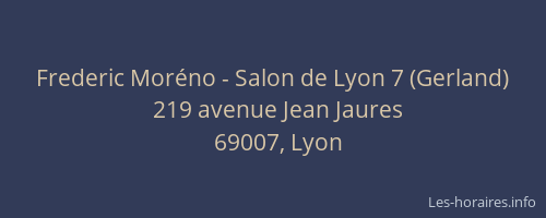 Frederic Moréno - Salon de Lyon 7 (Gerland)