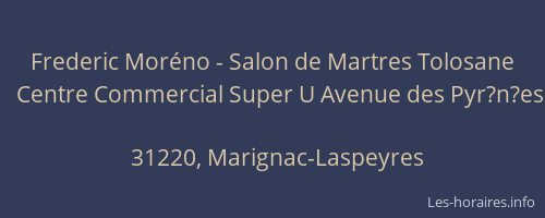 Frederic Moréno - Salon de Martres Tolosane