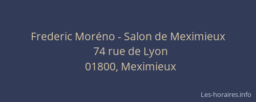 Frederic Moréno - Salon de Meximieux