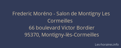 Frederic Moréno - Salon de Montigny Les Cormeilles