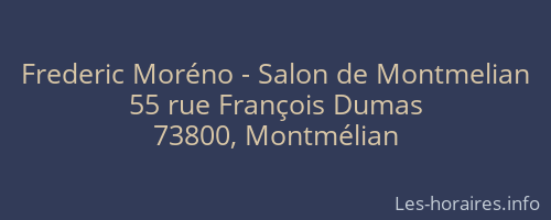 Frederic Moréno - Salon de Montmelian