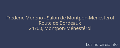 Frederic Moréno - Salon de Montpon-Menesterol