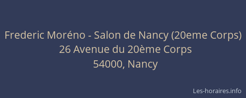 Frederic Moréno - Salon de Nancy (20eme Corps)