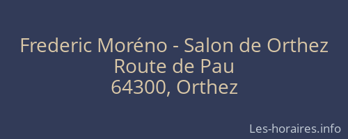 Frederic Moréno - Salon de Orthez