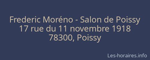 Frederic Moréno - Salon de Poissy