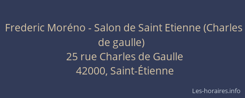 Frederic Moréno - Salon de Saint Etienne (Charles de gaulle)