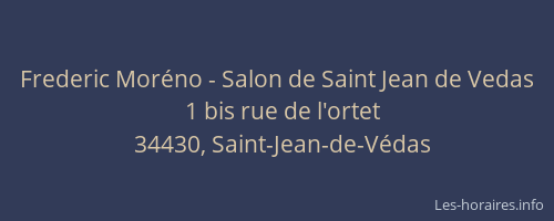 Frederic Moréno - Salon de Saint Jean de Vedas