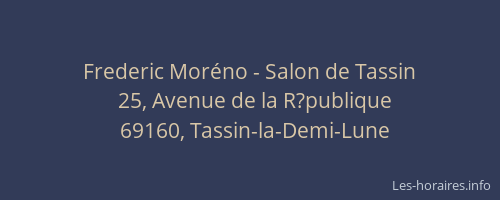 Frederic Moréno - Salon de Tassin