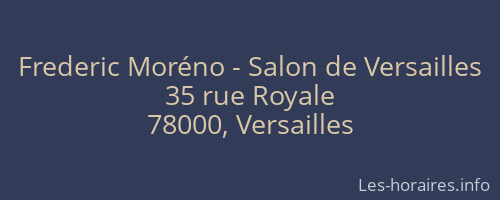 Frederic Moréno - Salon de Versailles