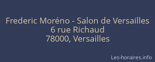 Frederic Moréno - Salon de Versailles