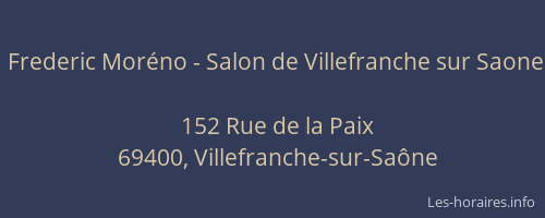 Frederic Moréno - Salon de Villefranche sur Saone