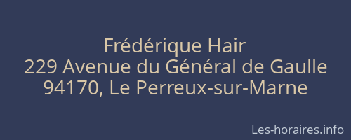 Frédérique Hair