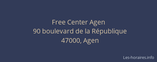 Free Center Agen