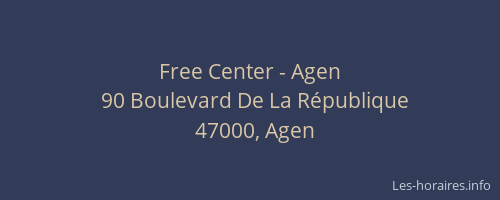Free Center - Agen