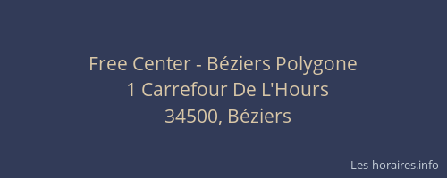 Free Center - Béziers Polygone