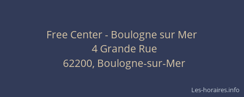Free Center - Boulogne sur Mer