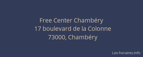 Free Center Chambéry