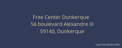 Free Center Dunkerque