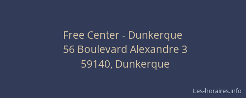 Free Center - Dunkerque