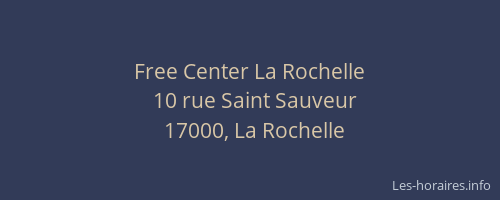 Free Center La Rochelle