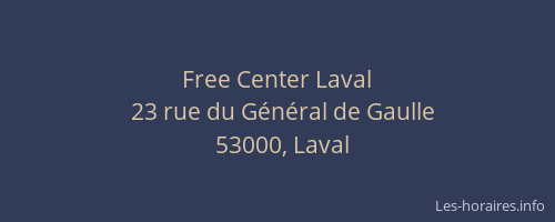Free Center Laval