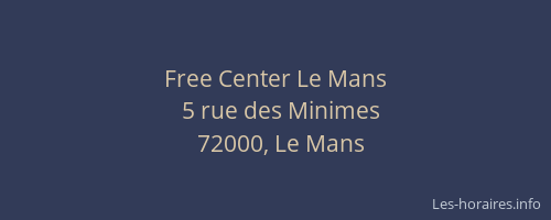 Free Center Le Mans