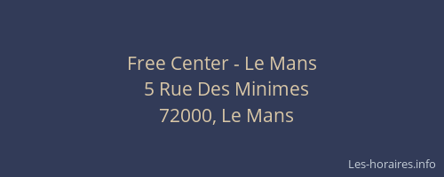 Free Center - Le Mans