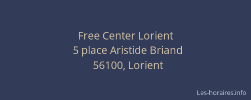 Free Center Lorient