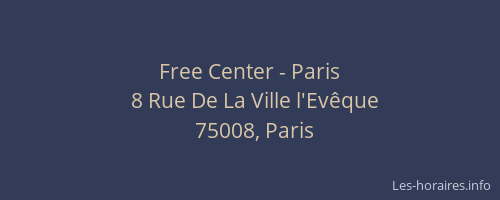 Free Center - Paris