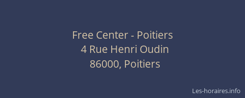 Free Center - Poitiers