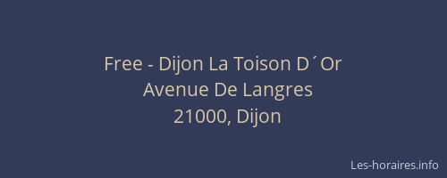 Free - Dijon La Toison D´Or