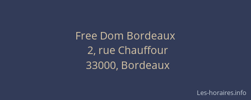 Free Dom Bordeaux