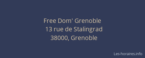 Free Dom' Grenoble